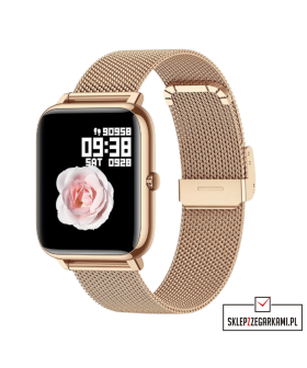 HAGEN Smartwatch HC46 Rose Gold Mesh Damski